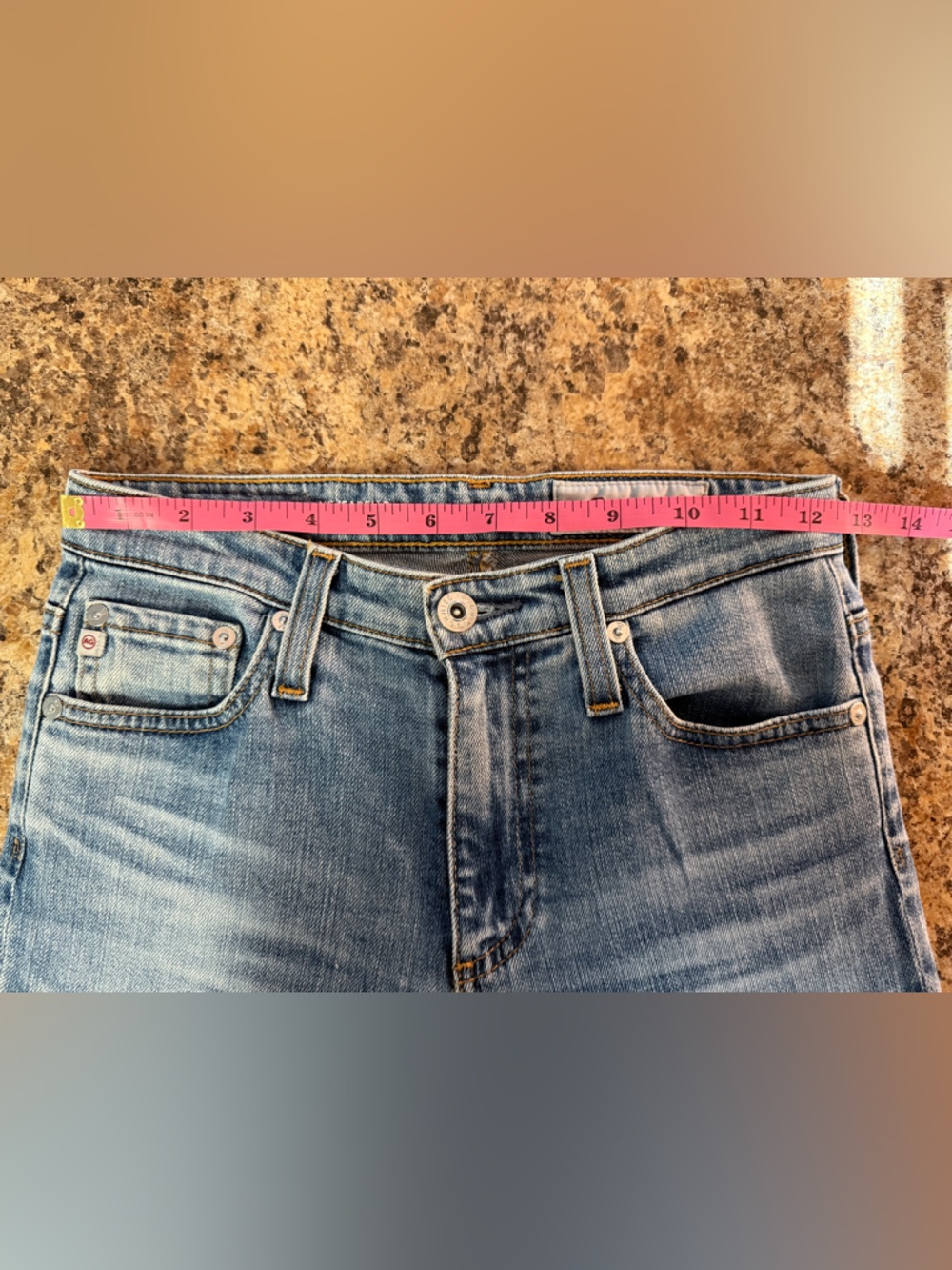 AG Adriano Goldschmied The Isabelle High-Rise Straight Crop Jeans Medium Wash 24 - Picture 6 of 8